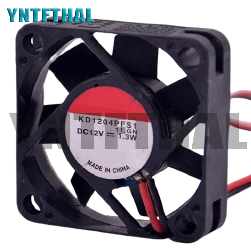 Kd1204pfs1 4010 4CM 12V 1,3 W ventilador de refrigeración de gran volumen de aire de dos cables