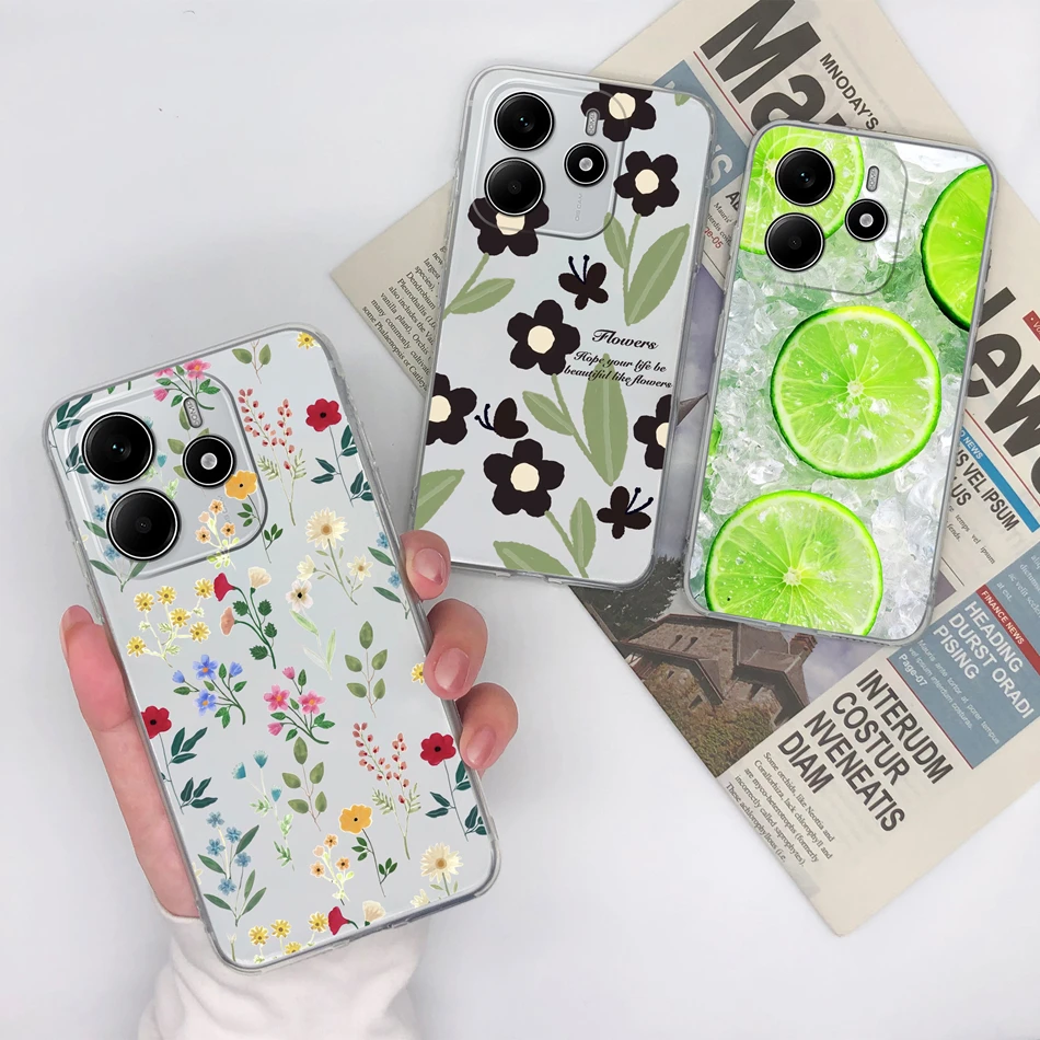 Para Redmi Note 14 Pro Plus funda Simple de moda transparente suave contraportada para Xiaomi Redmi Note14 4G 5G carcasa de teléfono transparente de TPU - imagen 2