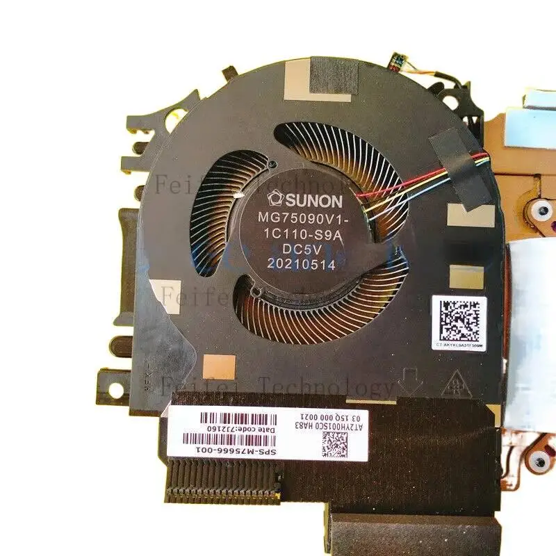 M75666-001 MG75090V1-1C120-S9A MG75090V1-1C110-S9A nuevo para HP Zbook fury 17 G8 CPU GPU ventilador de refrigeración de gráficos