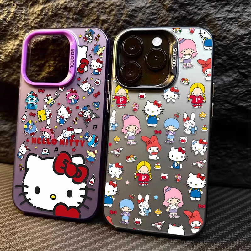 Funda de teléfono Hello Kitty Sanrio para Samsung Galaxy S23 S24 S25 S22 Ultra S21 Plus FE A56 A36 A26 5G A16 A06 4G Note 20 - imagen 3
