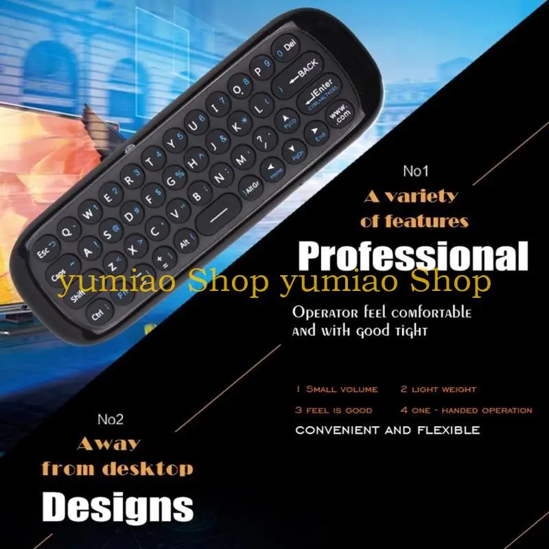 587B W1 Control remoto portátil 2,4G Air Mouse teclado 2 en 1 para PCTV Box Universal - imagen 2