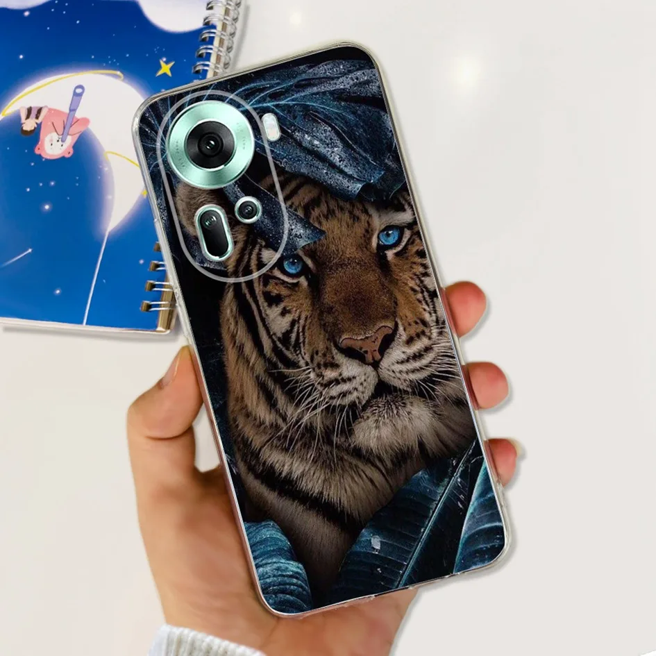 Para OPPO Reno 11 2024 Funda nueva moda flor transparente Funda suave de silicona para OPPO Reno11 CPH2599 Funda Reno 11 Pro 5G Coque - imagen 3