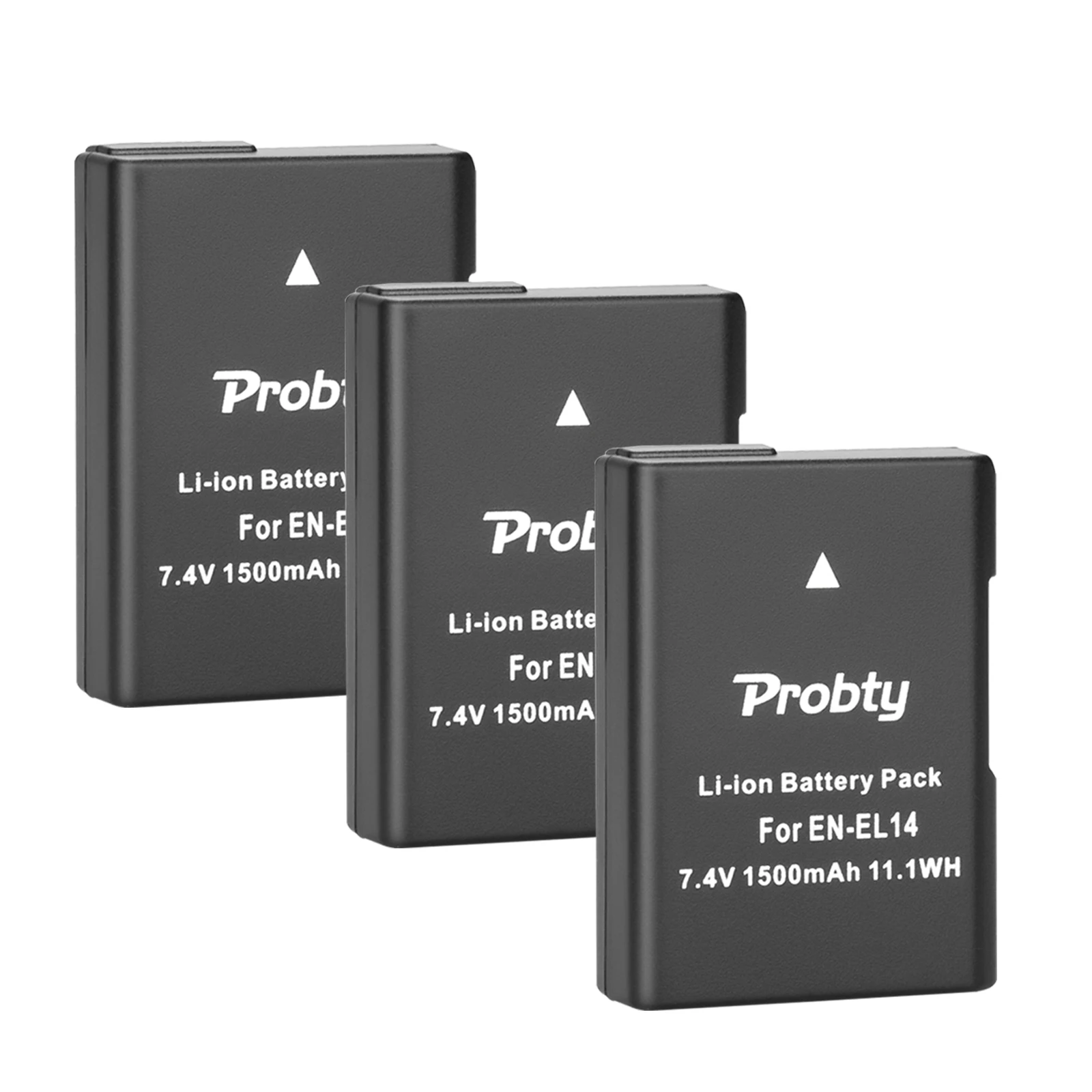 Batería EN-EL14 EN EL14 EN-EL14a con cargador de 3 canales para Nikon Coolpix P7000, P7100, P7700, P7800, D3100, D3200, D3300, D3400 - imagen 3