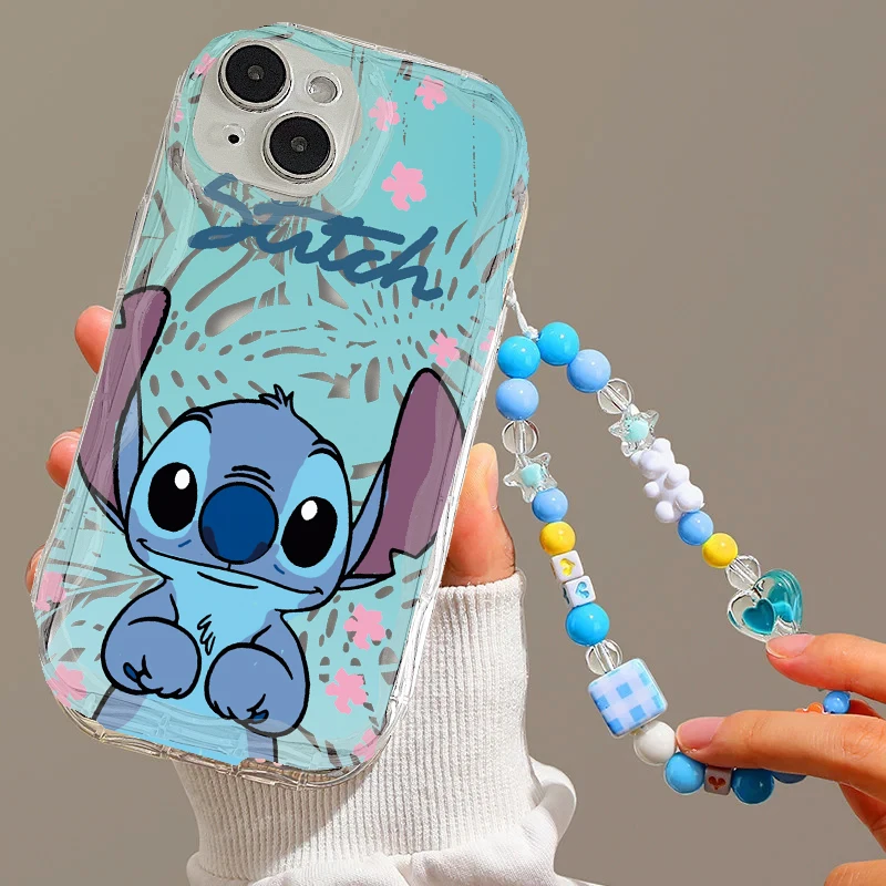 Funda de cadena con forma de corazón de punto transparente de TPU para Infinix Hot 50 40 Pro Hot 30 Play Camon 30 Pro 4G 5G fundas de teléfono - imagen 2