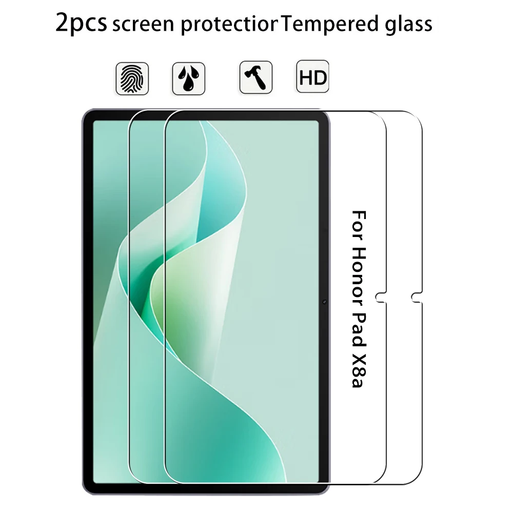 Protector de pantalla de vidrio templado para Honor Pad X8a, película protectora transparente 2024, 11 pulgadas, 2 uds.