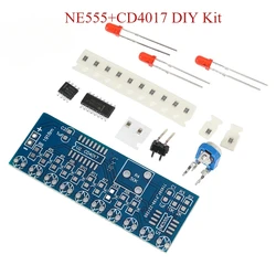 Kit luces LED secuenciales NE555 CD4017 para electrónica DIY