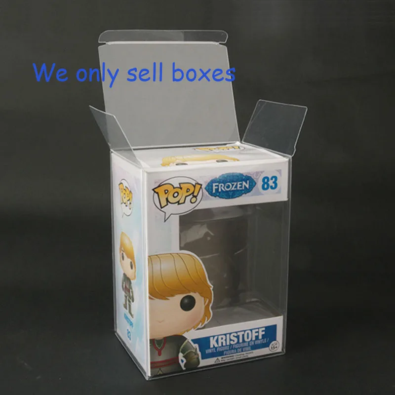 Cubierta de plástico PET con pantalla transparente de 4 pulgadas para caja de almacenamiento Funko pop de edición limitada