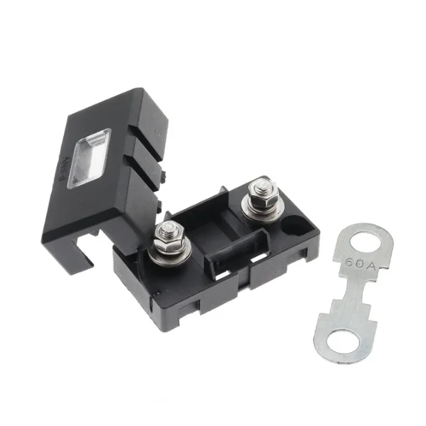 Amplificador de Audio Midi de 1 vía, bloque de fusibles, ANS-8, Base de placa de seguridad, portafusibles para vehículo, tipo perno 20A 50A 70A 80A 100A 150A 175A 200A - imagen 5
