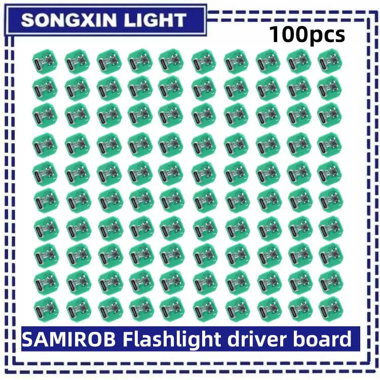 2/5/10/100 Uds. Placa controladora de linterna SAMIROB, placa de circuito DIY puerto de carga tipo C, módulo de carga y descarga integrado - imagen 4