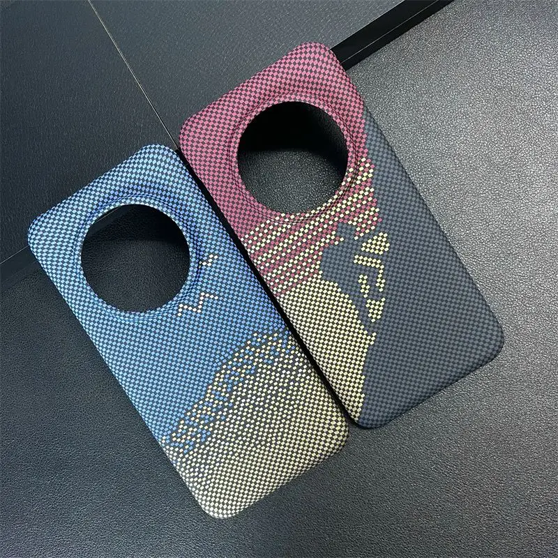 Para Huawei Honor Magic 7 Pro funda dura de PC de fibra de carbono de grano funda protectora trasera fina para Honor Magic 7 6 5 Pro Shell