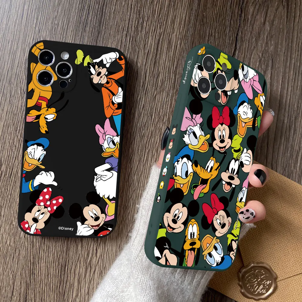 Funda de teléfono Mickey Minnie Donald para Vivo V30e V29 V25 V21 Y50 Y36 Y35 Y28 Y22 Y21 Y20 Y17 Y16 Y15s Pro 4G 5G cubierta de borde recto - imagen 3
