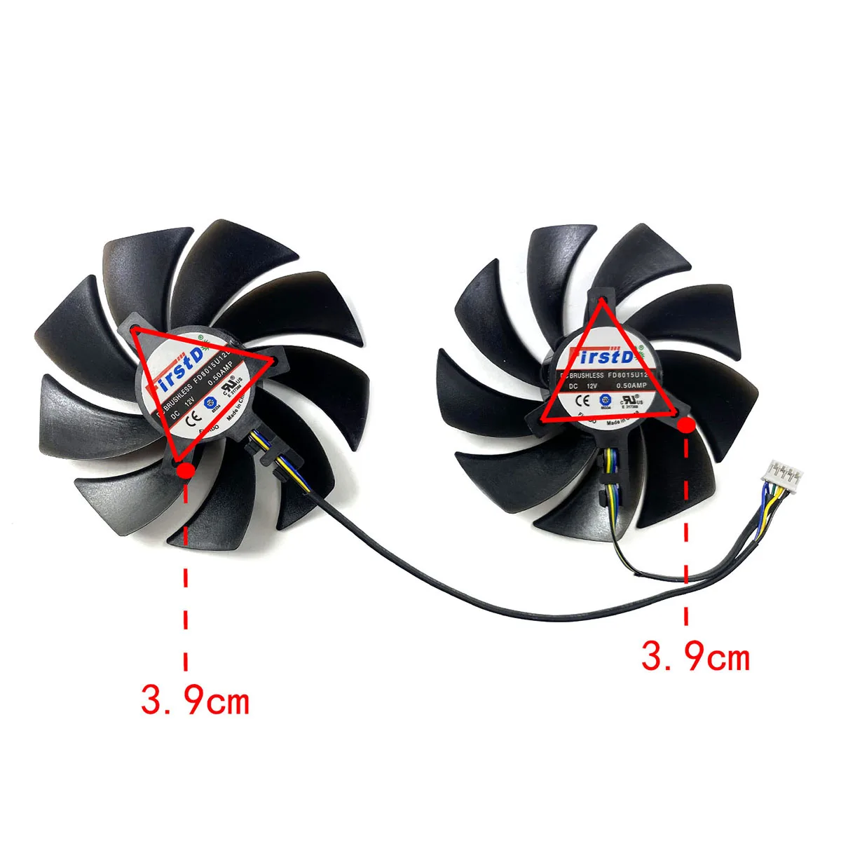 Para ventilador de repuesto de tarjeta gráfica POWERCOLOR Radeon RX6600 6600XT 6650XT Red Devil - imagen 3