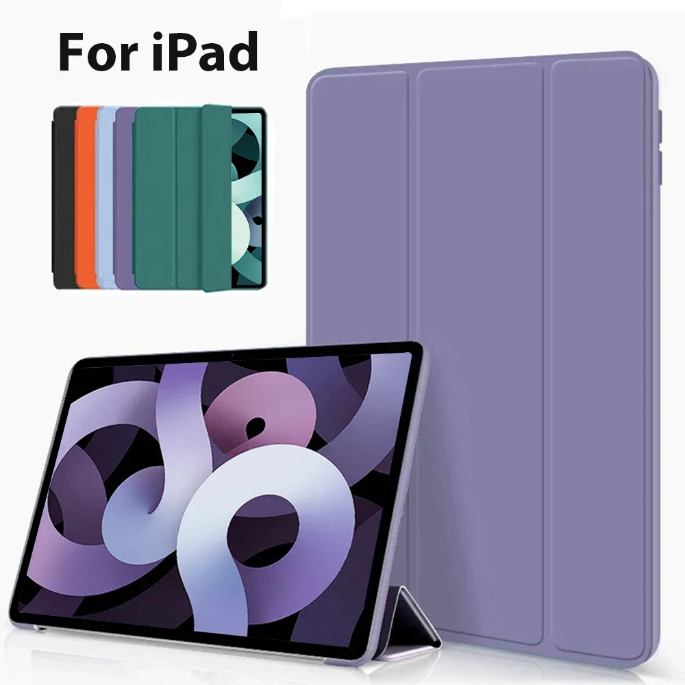 Funda tipo libro magnética inteligente para Ipad 10th Mini6 Air4 5 Pro 11 12,9 pulgadas funda para Ipad de triple pliegue accesorios para Ipad fundas para tabletas con activación automática
