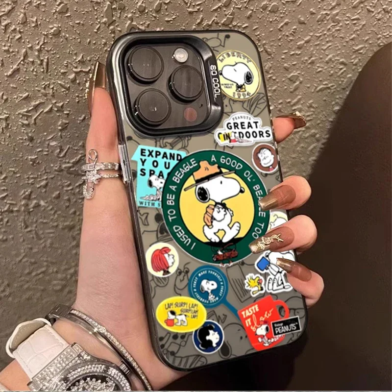 Funda para Samsung Galaxy A34 A14 A13 A23 A55 A15 A35 A25 A05 A05S 5G A24 A54 A53 A33 A32 A52 A52S dibujos animados divertidos Snoopy Graffiti - imagen 3