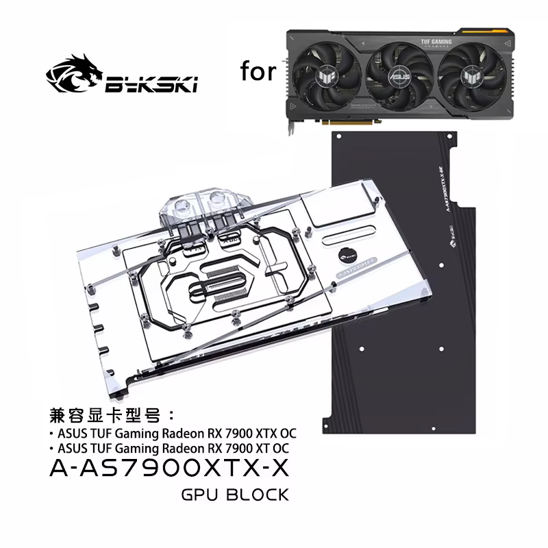 Bykski Bloque Agua Cobre ASUS TUF Radeon RX 7900 XT XTX RGB