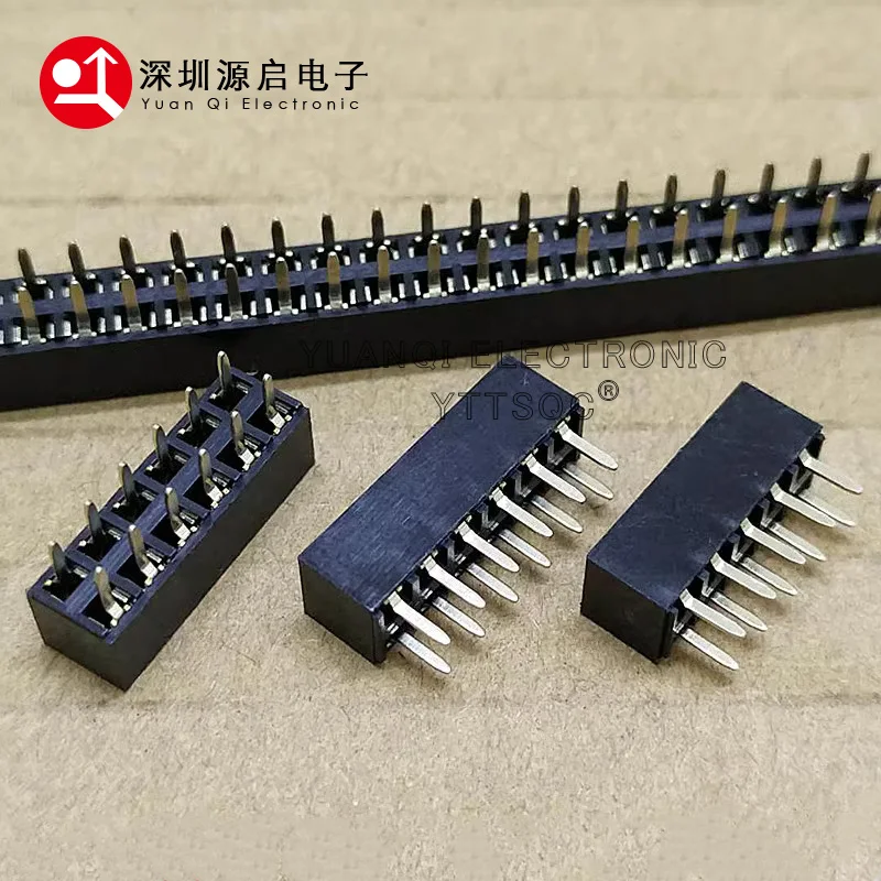 Cabezal de Pin macho y hembra, accesorio de perfil corto, doble fila recta, 2x3/4/5/6/7/8/9/10/12/20/40P, Rohs, 10 piezas, 2,54mm, Ph5.0 conector - imagen 3