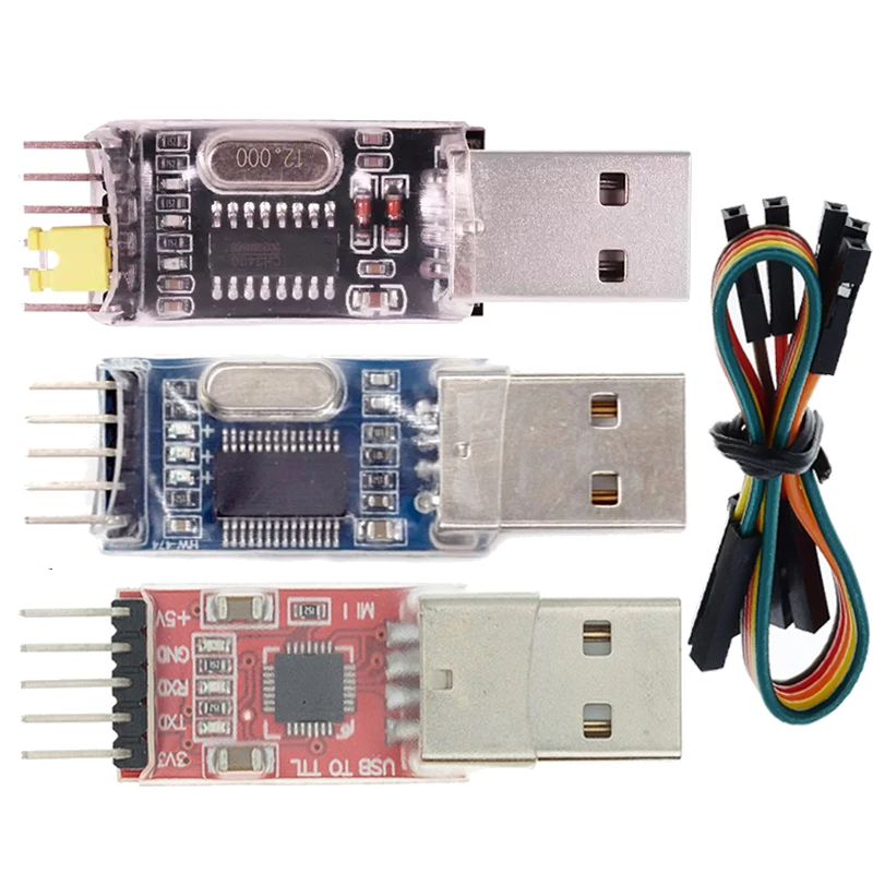3 uds/lote = 1 Uds PL2303HX + 1 Uds CP2102 + 1 Uds CH340G USB a TTL para arduino PL2303 CP2102 módulo USB de 5 pines a UART TTL - imagen 2