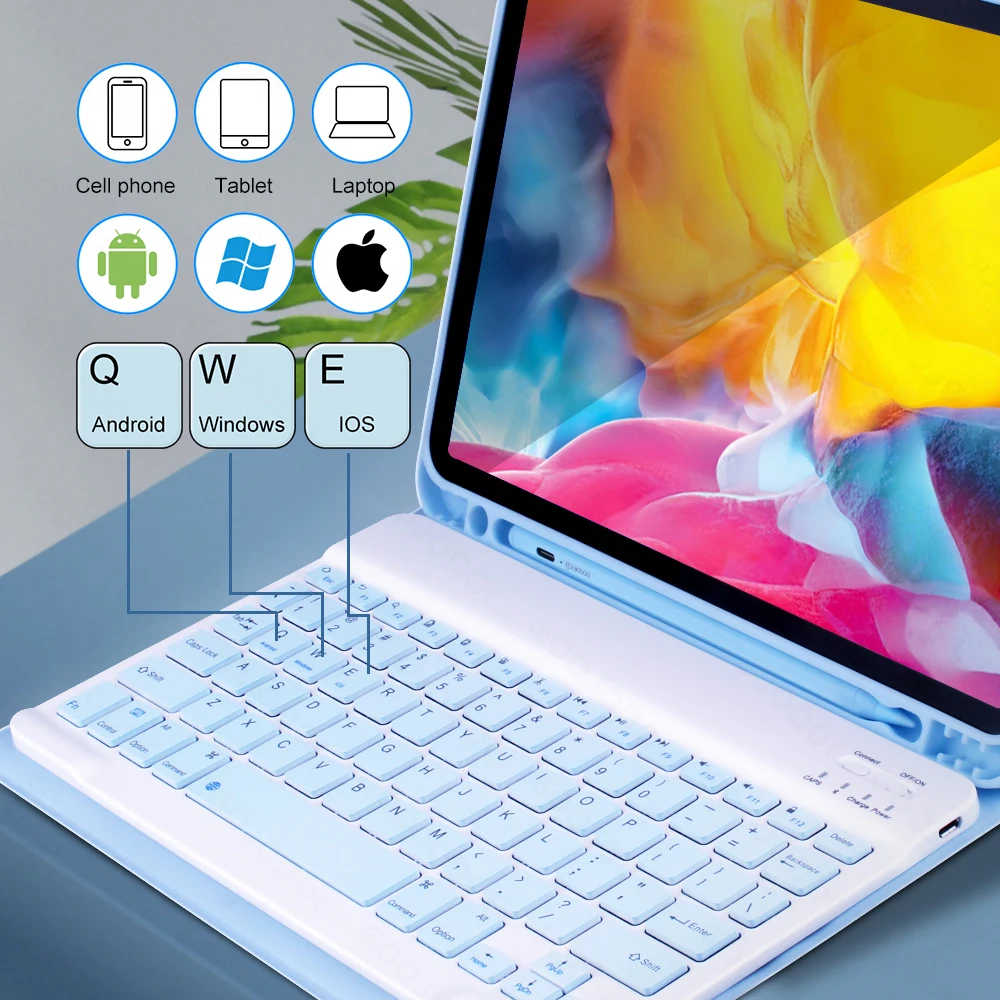 Para iPad Pro 11 2022 iPad 10 "2 funda para iPad Air 4 5 9a y 10a generación funda Magic Keyboard Air 5 Air 2 funda 9 generacion - imagen 3