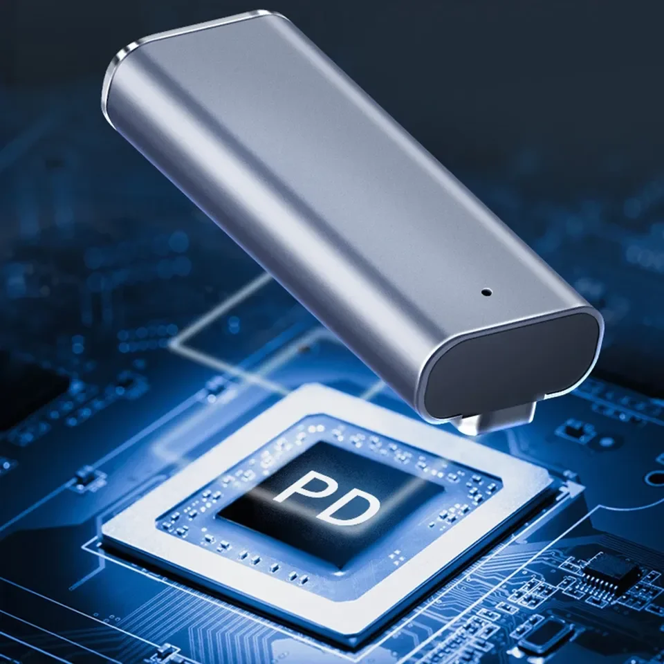 Convertidor de cargador USB C GaN PD de 100W, adaptador de carga rápida tipo C hembra a magnético, 2 T, magnético, 1 L, fuente de alimentación - imagen 5