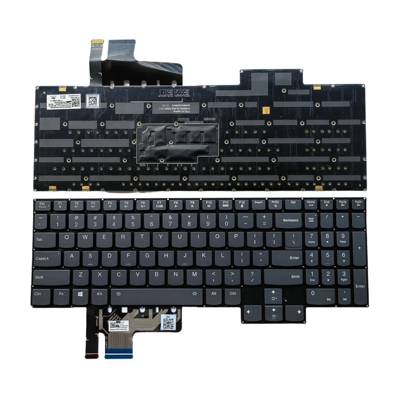 Nuevo teclado retroiluminado RGB en idioma estadounidense para Lenovo Y9000X 2021 Y750-15 Y9000K 2020H teclado de repuesto para Notebook y PC