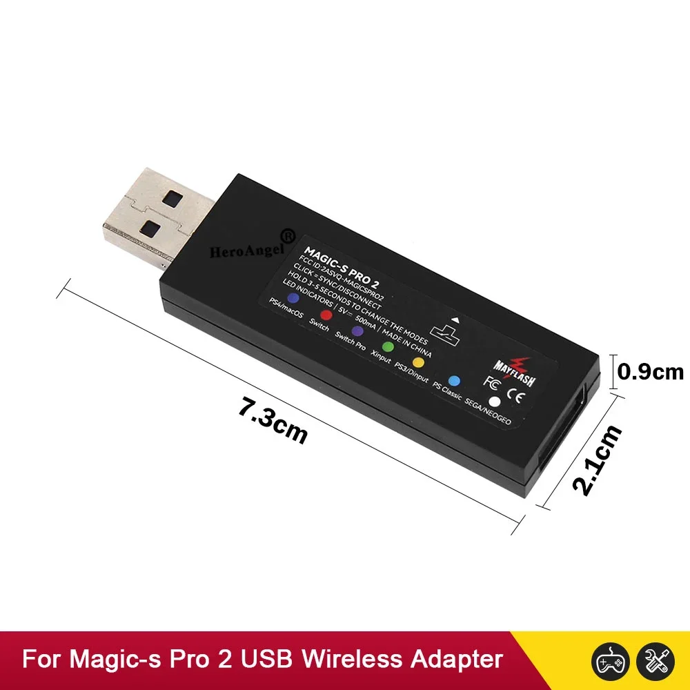 Adaptador inalámbrico Mayflash Magic S Pro 2 para PS4/PS3/Xbox Series X, convertidor adaptador de controlador para Nintendo Switch/NEOGEO MINI - imagen 5