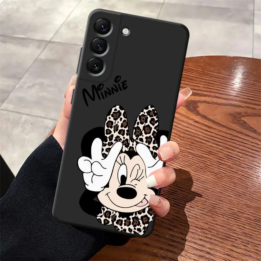 Funda para Samsung Galaxy A06 A04 A05 A40 A16 A70 A17 A10 A12 A30 A15 A50 A20 A13 funda negra suave para teléfono Disney Cute Minnie - imagen 2