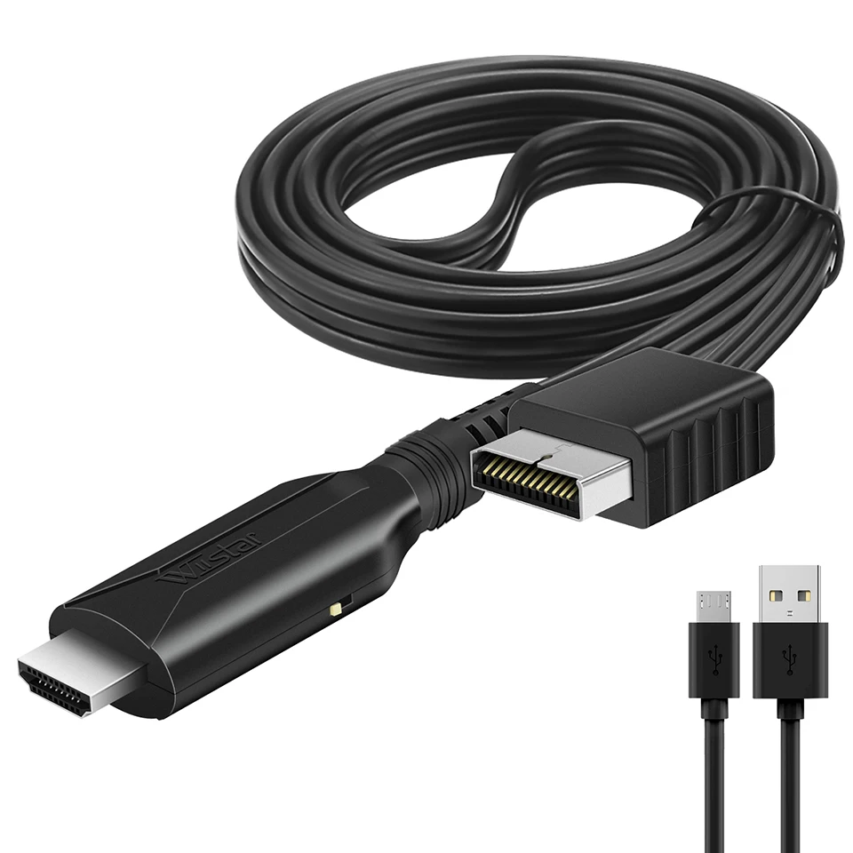 Adaptador convertidor compatible con Playstation PS2 a HDMI, Cable de enlace HD para PS2, compatible con salida 1080P 720P