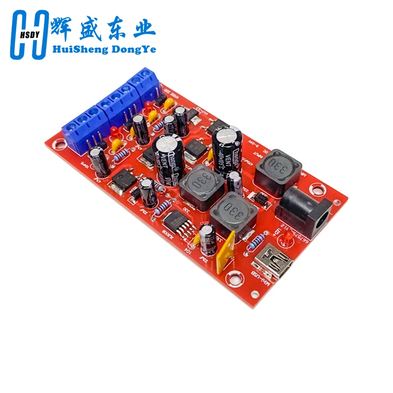 5 -24V a ±12V ±5V 3,3 V Mini USB fuente de alimentación Dual Boost módulo de una sola vuelta regulador lineal fuente de alimentación Kit de bricolaje - imagen 3