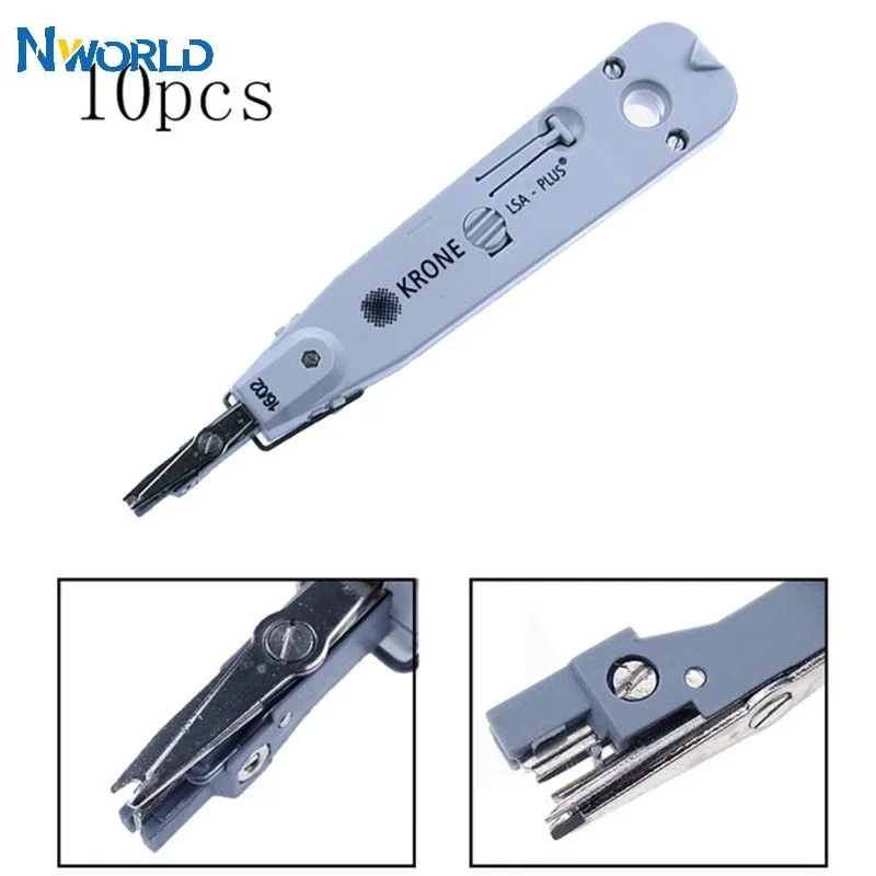 2/5/10 Uds KRONE LSA-Plus crimpadora para red LAN Ethernet Cat5 RJ45 Cable de teléfono de telecomunicaciones módulo Keystone Jack Cable Panel de conexión - imagen 2