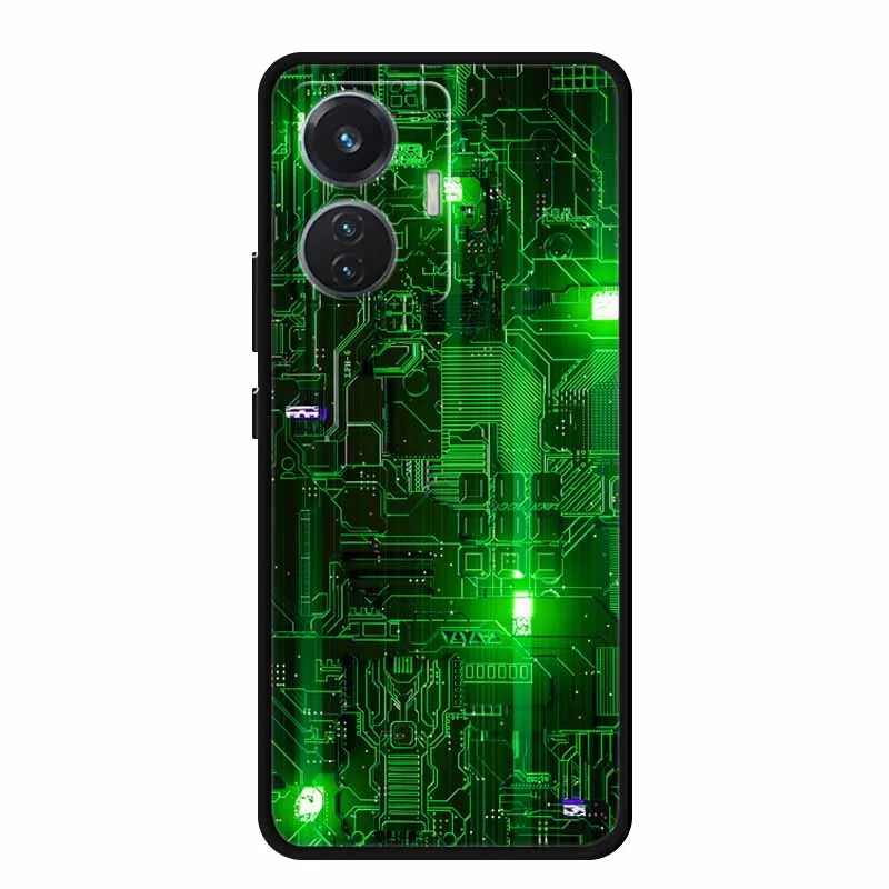 Funda de silicona TPU suave para vivo T1 4G, cubierta trasera de moda para vivo T1 44W T 1, dibujos animados, negro, a prueba de golpes - imagen 5