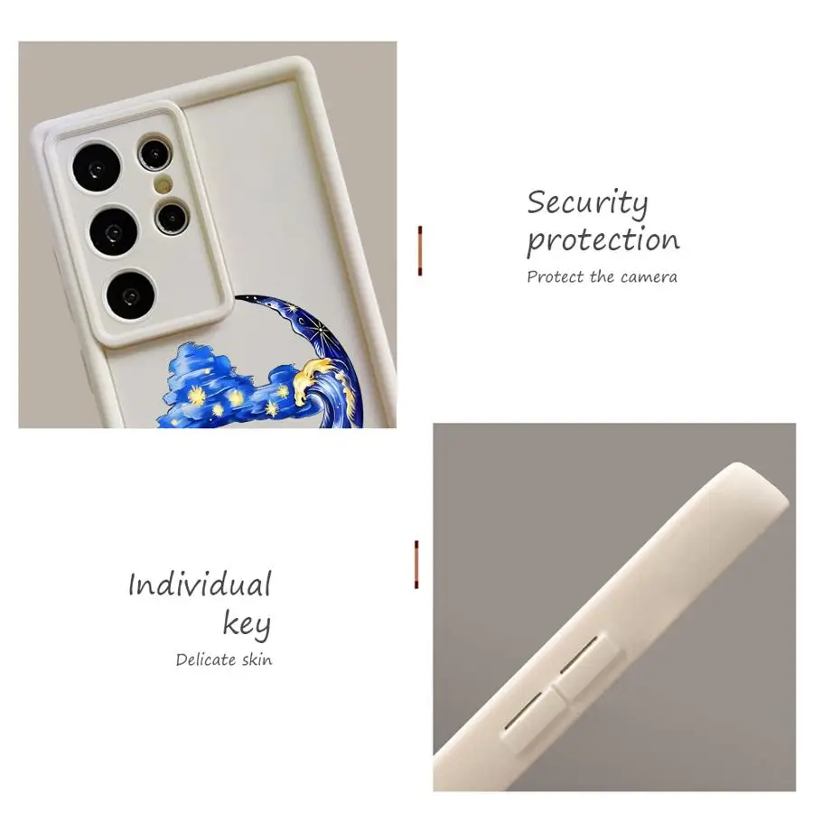 Funda suave de TPU para Samsung Galaxy S25 Note 20 Ultra S21 S20 S22 S24 FE S23 Plus S25 Ultra S23 S24 Van Gogh Creatividad Cool - imagen 4