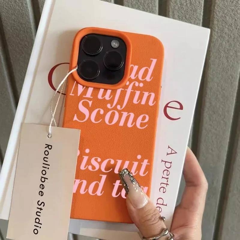 Funda de teléfono suave con diseño de lichi inglés rosa para iPhone 17 Pro Max 17 Air, funda para iPhone 16 15 Pro Max 14 Plus 13 12 11 XS XR