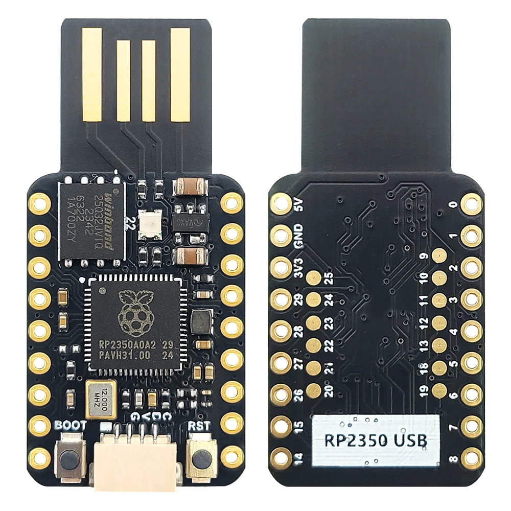 Módulo de placa de desarrollo MINI USB RP2350 para Raspberry Pi Dual Core 4MB Flash USB módulos de herramientas JST1.0 1,0 MM 4PIN