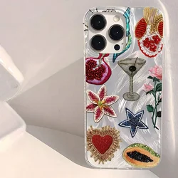 Funda Flores y Corazones Xiaomi 11 Lite 5G NE – Acabado Plateado