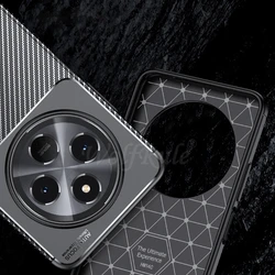 POCO C75 - Funda TPU Antigolpes con Acabado de Fibra de Carbono