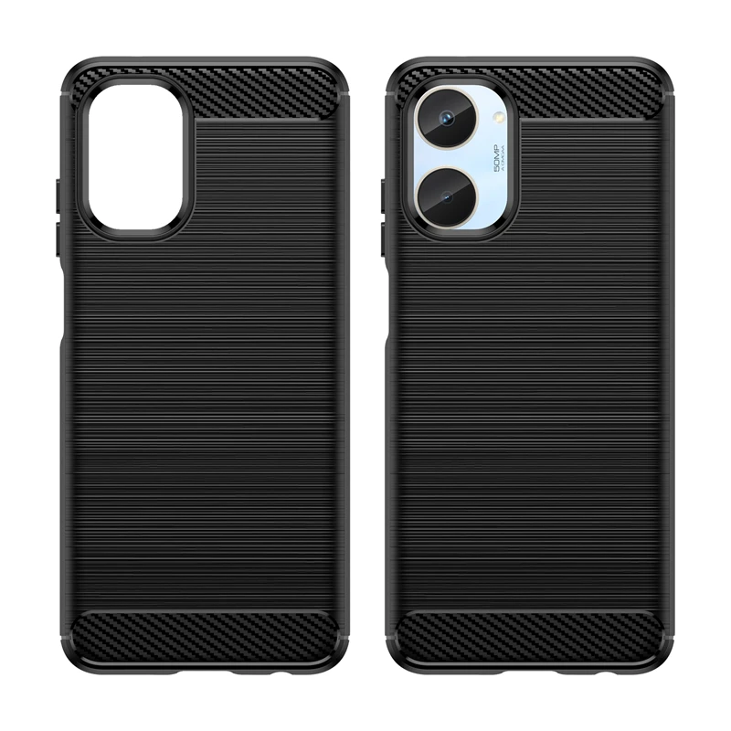 Para Realme 10 funda para Realme 9 Pro Plus 9i 8 Pro 7 6 10 Pro Plus funda protectora armadura TPU fibra de silicona capa de goma - imagen 2