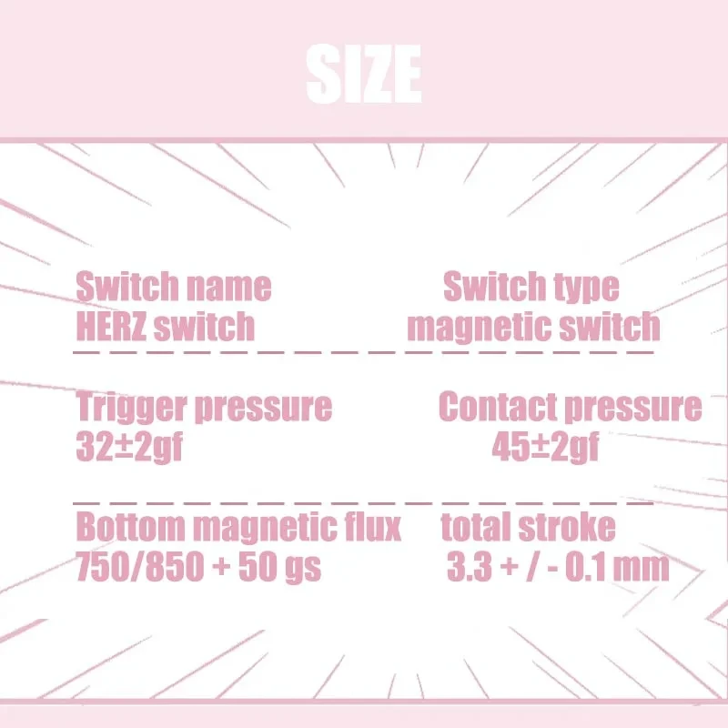 HERZ Magnético de Duhuk Lumia x Grain Gold Teclado Interruptor magnético 750Gs 850Gs Flujo magnético - imagen 5