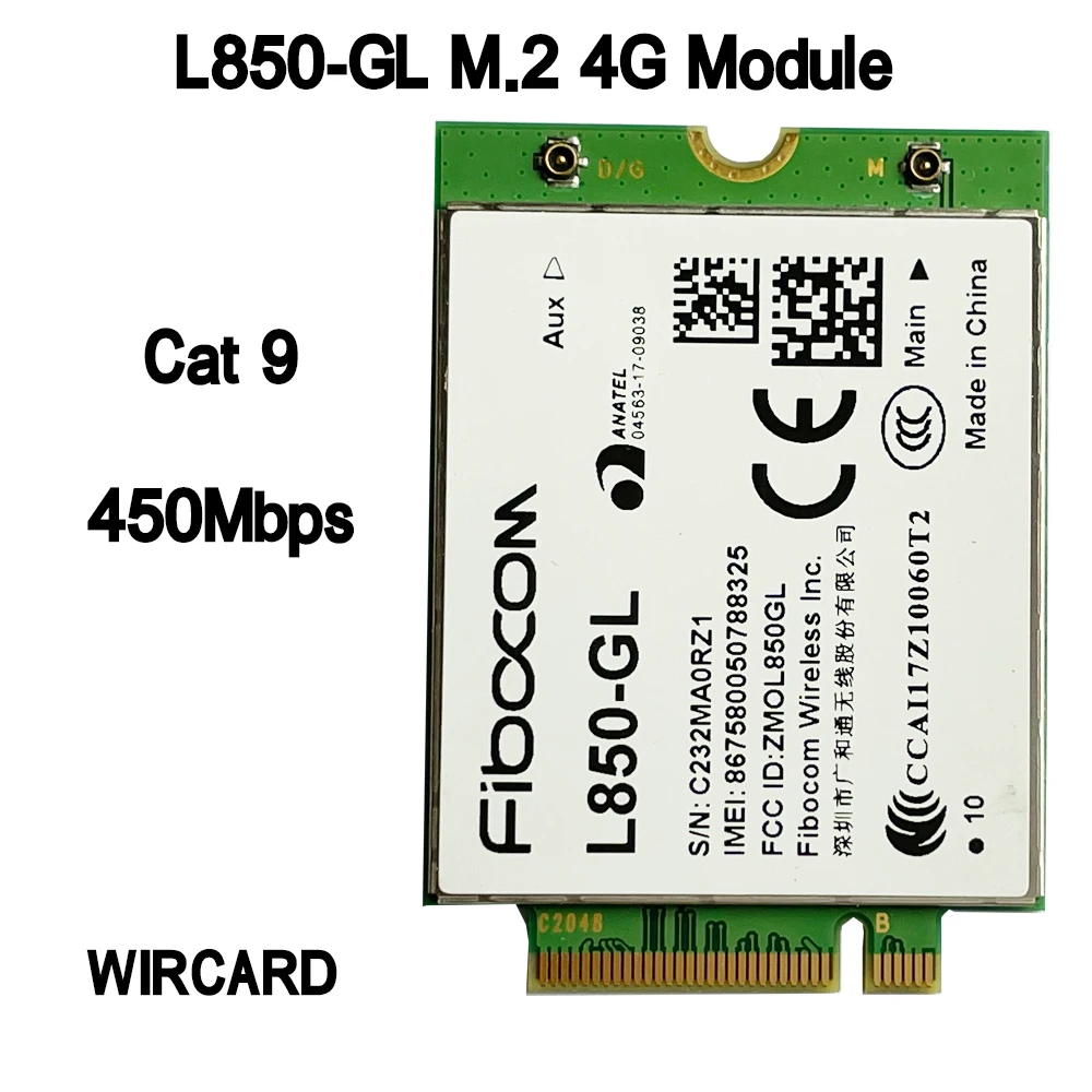 Tarjeta 4G de L850-GL FDD-LTE, Módulo 4G para Notebook y portátil, TDD-LTE