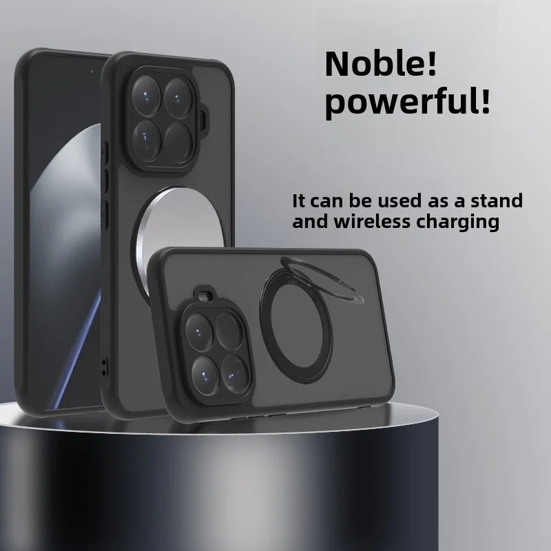 Para Xiaomi Mi 15T Pro funda dura de PC con soporte de anillo 360 funda protectora trasera magnética para Xiaomi Mi 15T 14T Pro carcasa de teléfono - imagen 2