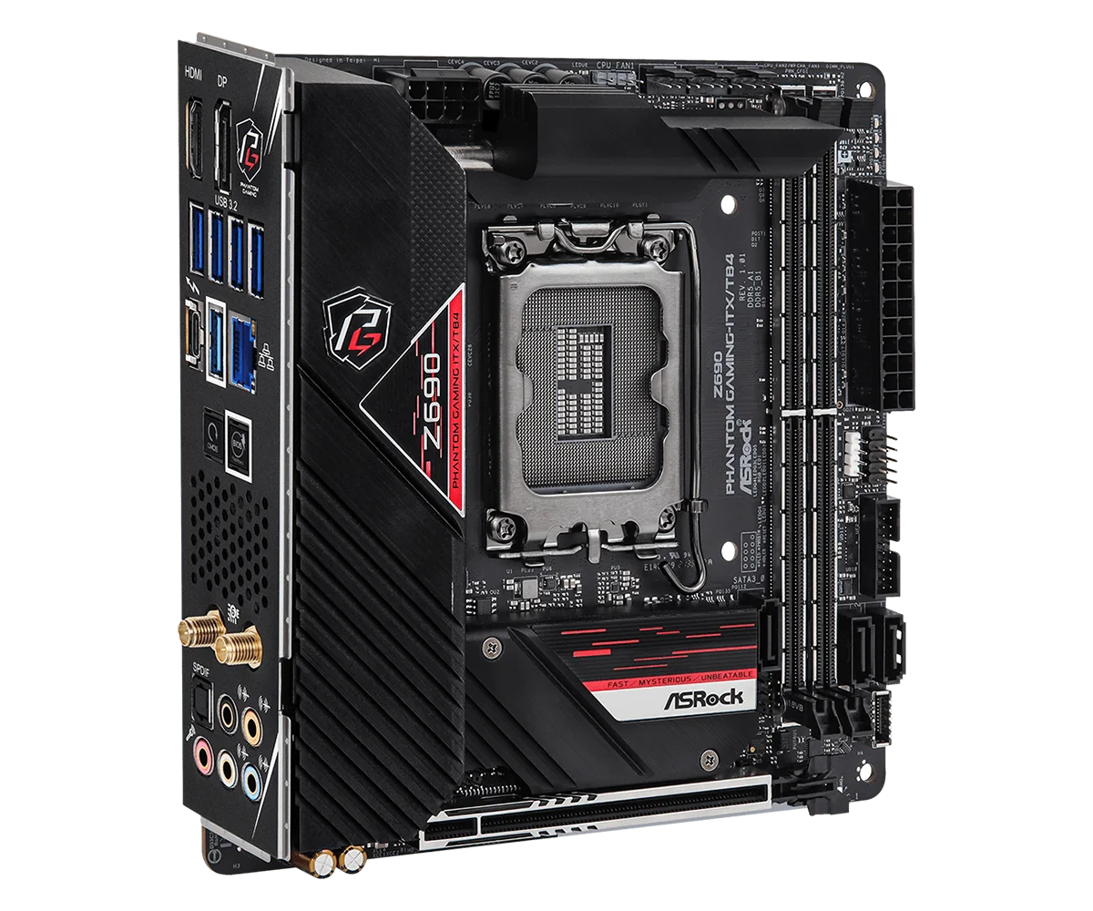 Placa base ASROCK Z690 DDR5 Z690 PHANTOM GAMING-ITX/TB4 para Intel Core i9-12900K i5-12600K i9-13900K PCIe 5,0x16 M.2 Mini-ITX - imagen 5