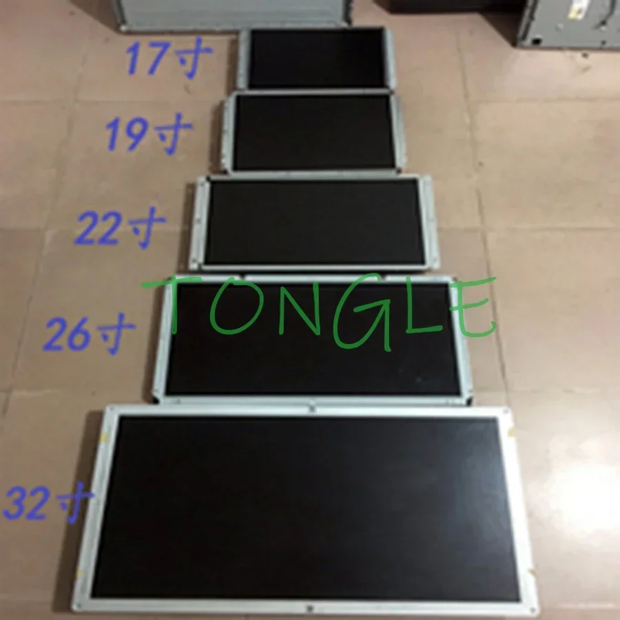 Monitor de juego de salón recreativo con pantalla VGA y HDMI, pantalla de repuesto para gabinete de salón recreativo DIY, máquinas de videojuegos, 17,19,22,26,32 pulgadas