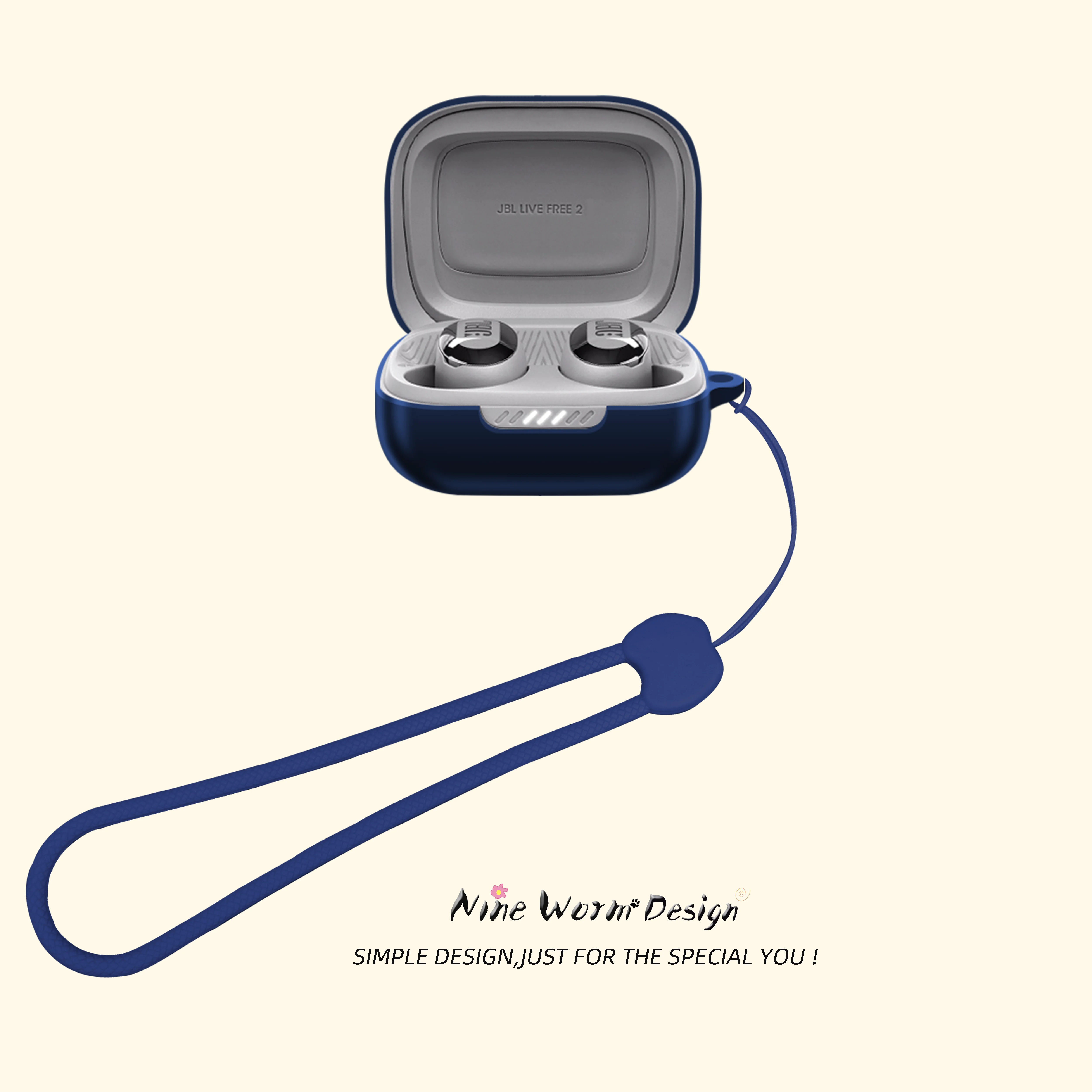 Para JBL Live Free 2 TWS funda protectora para auriculares Live Free2 anticaída silicona suave auriculares inalámbricos Bluetooth transporte