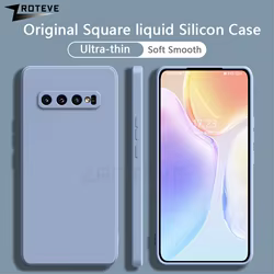 ZROTEVE-Funda de silicona líquida para Samsung Galaxy S10 E, S10e, S9, S20, Note 9, 10 Plus, Note 10, Note 20 Ultra