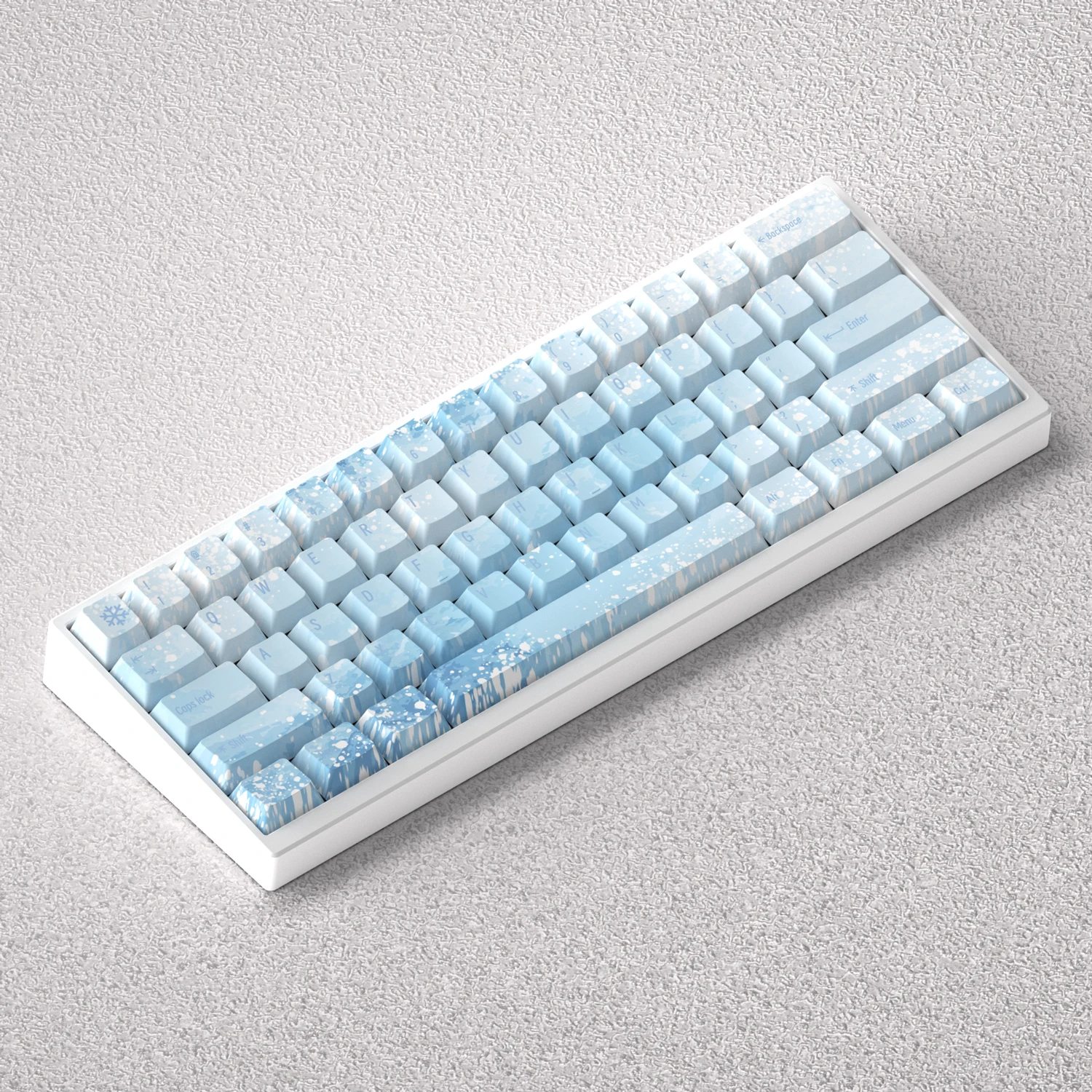 Teclas PBT sublimación de tinte cereza 73 teclas nieve Yuki Onna Color azul para teclado mecánico 60 65 68 Anne Pro 2 GK61 - imagen 2