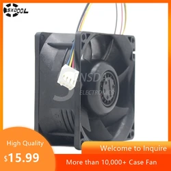 Ventilador 80mm PWM 12V Alta Velocidad Doble Rodamiento Servidor