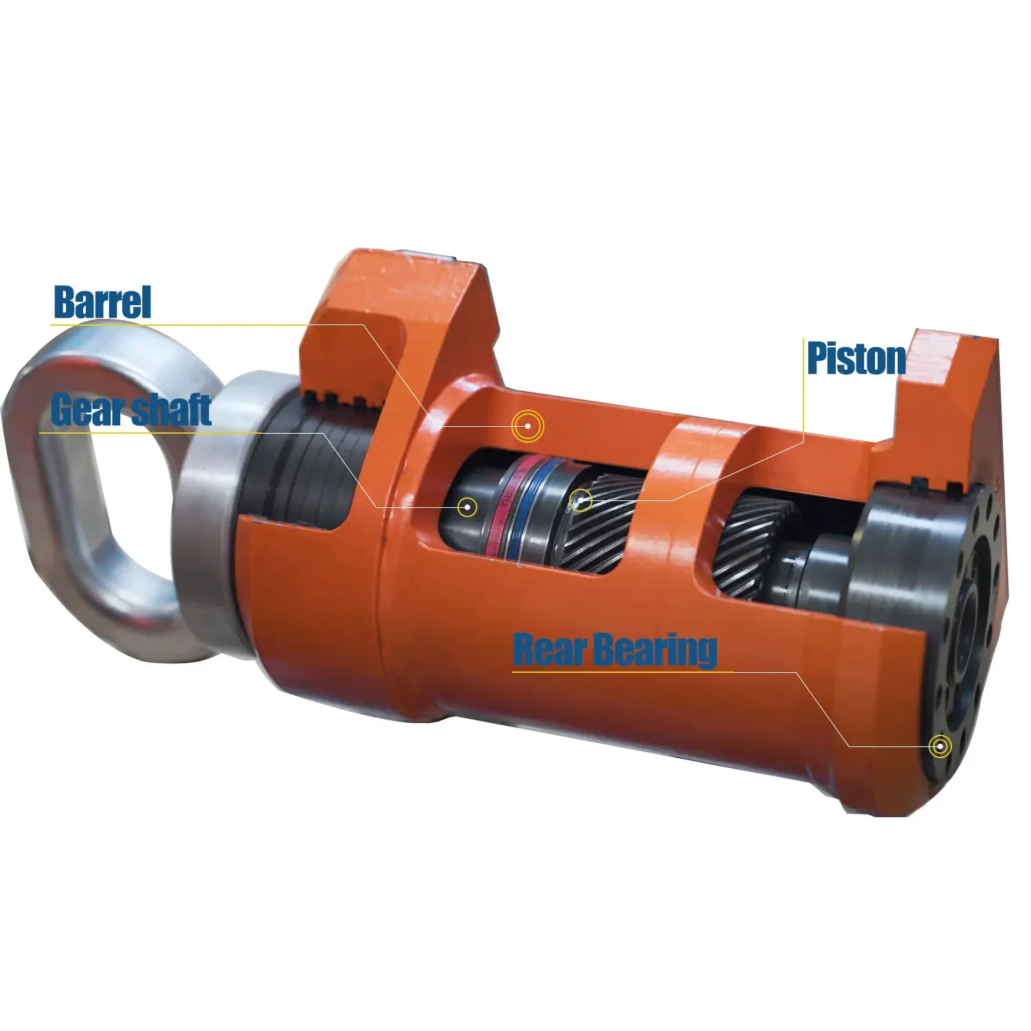 Actuador giratorio giratorio lineal hidráulico