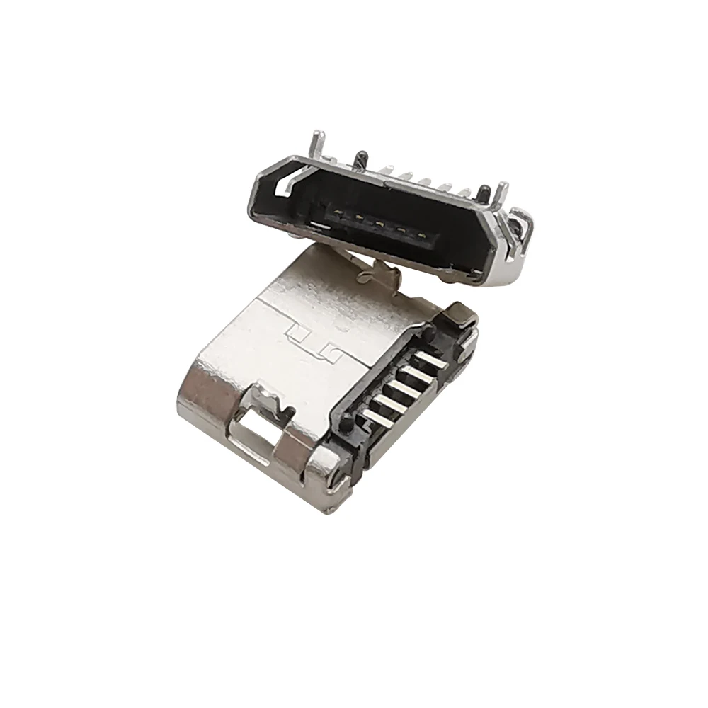 Conectores Micro USB Puerto Jack hembra de 5 pines SMD 5P Adaptador de enchufe de carga de datos MicroUSB para proyectos de reparación de puertos de teléfono Android - imagen 3