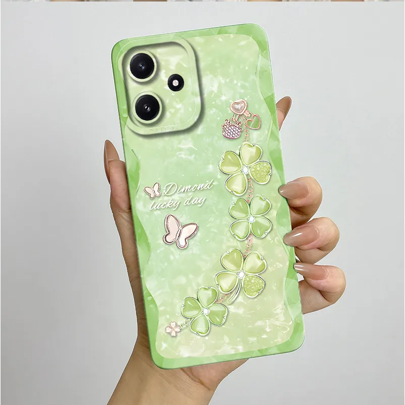 Para Xiaomi Redmi 12 5G funda Redmi Note 12R fundas de teléfono estética de lujo funda trasera de silicona suave para Redmi 12 5G carcasas de parachoques - imagen 3