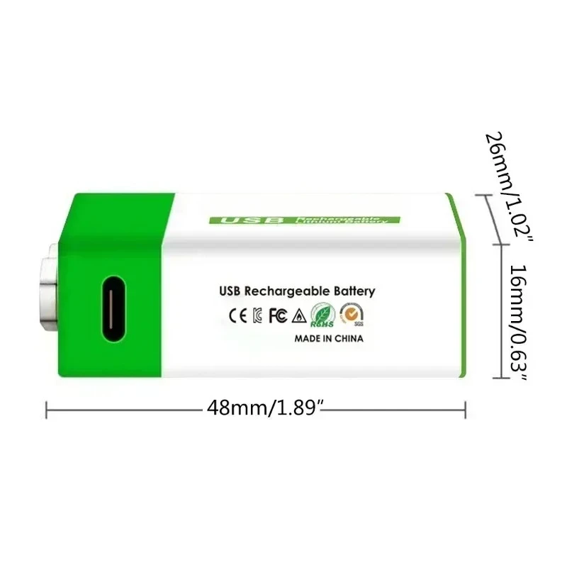 Para multímetro micrófono juguete Control remoto KTV SU nuevo 9V 12800mAh Li-ion batería recargable Micro USB baterías 9 V litio - imagen 4