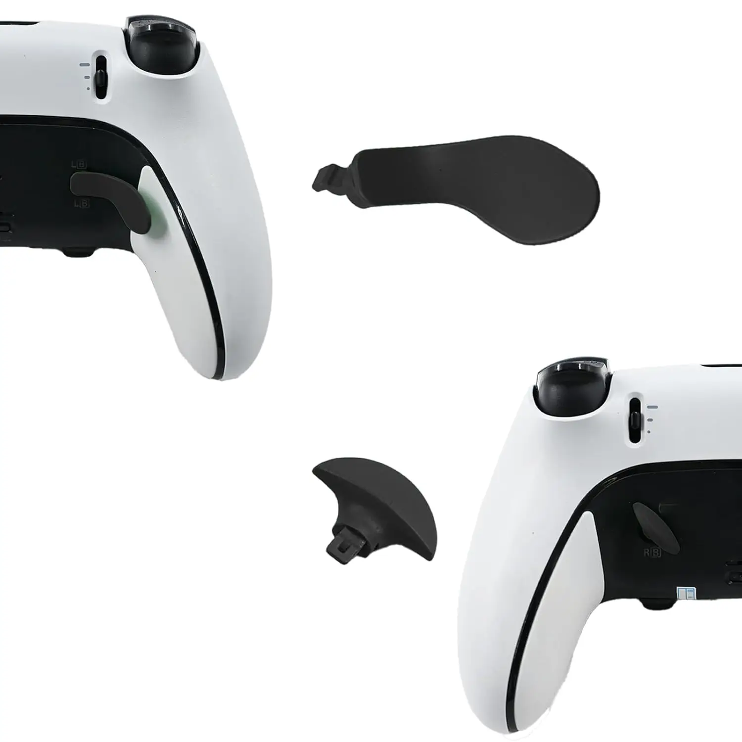 Paletas traseras de metal para controlador PS5 Edge, 4 piezas de repuesto de botones traseros, accesorios para cables de juego PS5 Dual Sense Edge - imagen 2